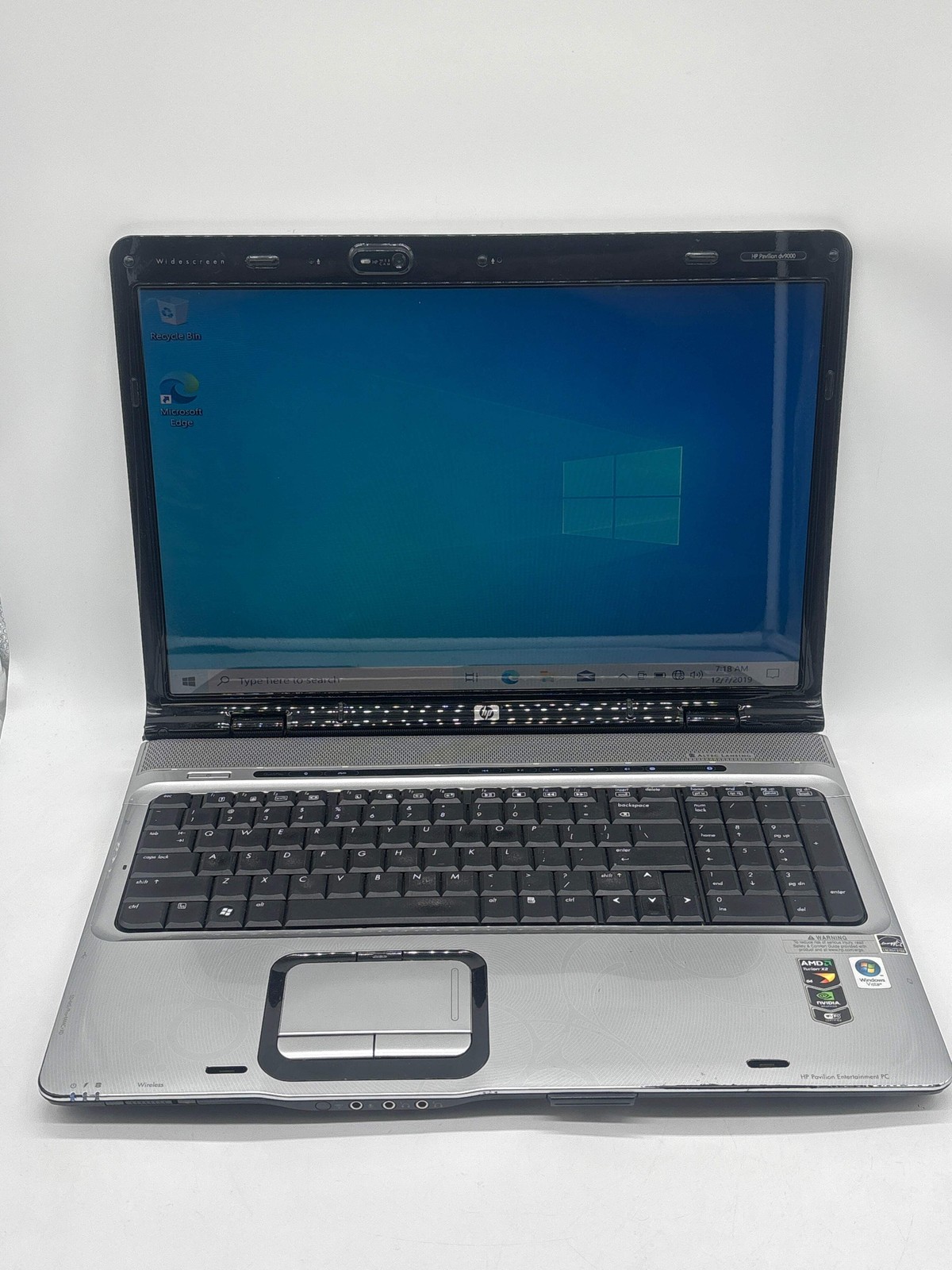 HP Pavilion dv2000 17″ AMD Turion 64 X2 4GB RAM 250GB HDD Black – For Parts