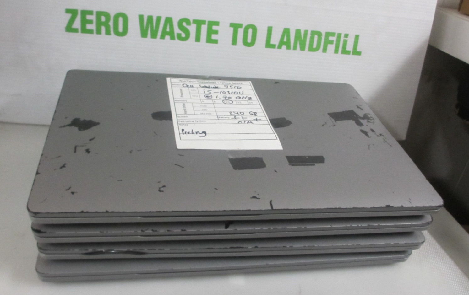 LOT 4 Dell Latitude 5510 I5-10310U 1.70GHZ 240GB M2SD 16GB NOOS LAPTOP + AC READ