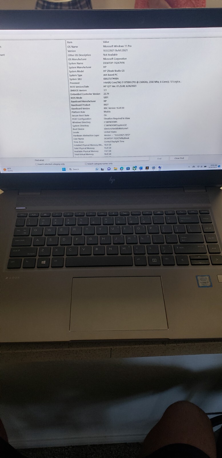 HP ZBook Studio G5 15.6″ (1TB SSD, Intel Core I7-9750h, 2.60 GHz, 16GB) Laptop –