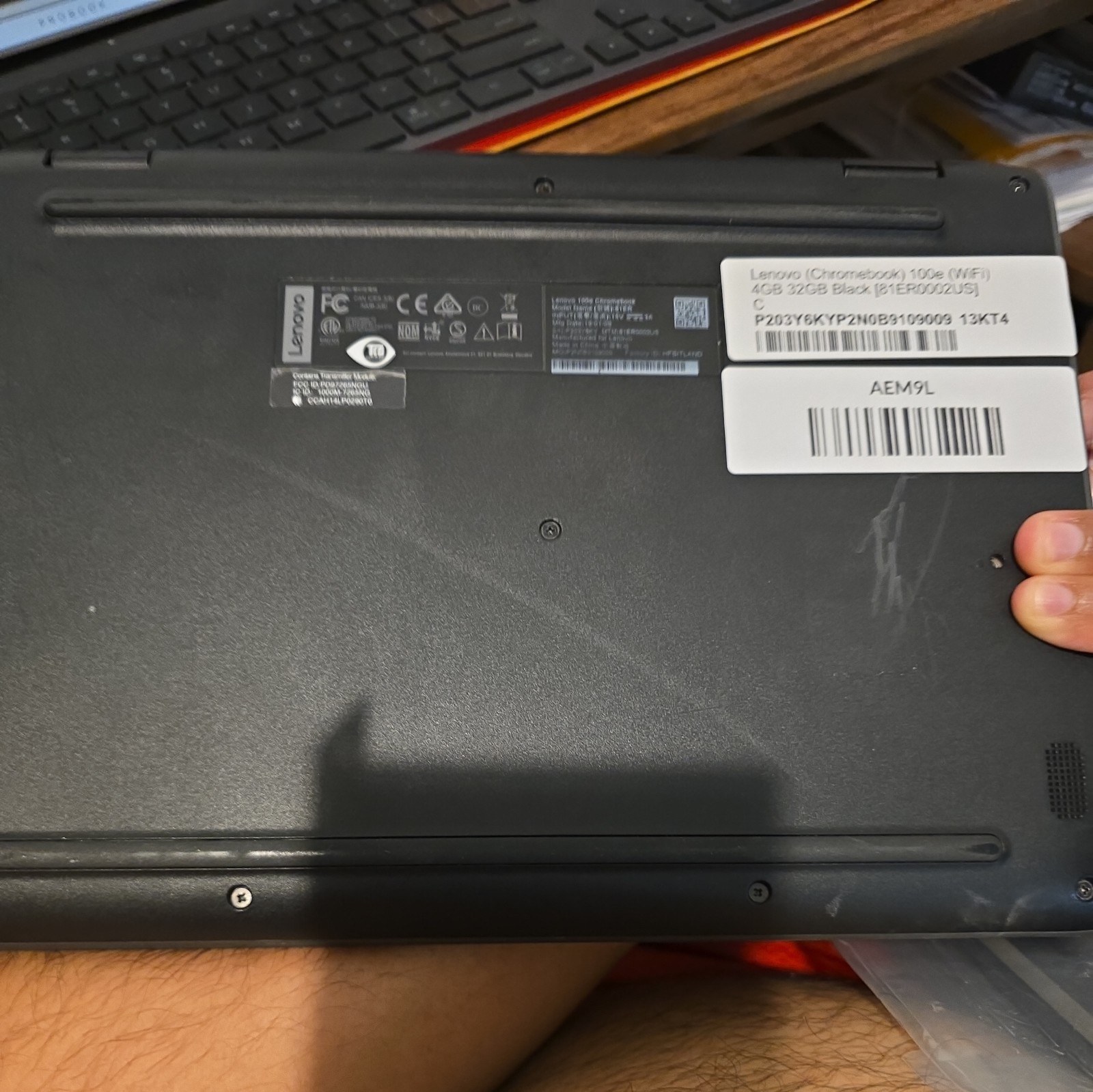 Lenovo 100e Chromebook 11.6″ (32GB eMMC, 4GB RAM) Laptop – Black (81ER000BUS)