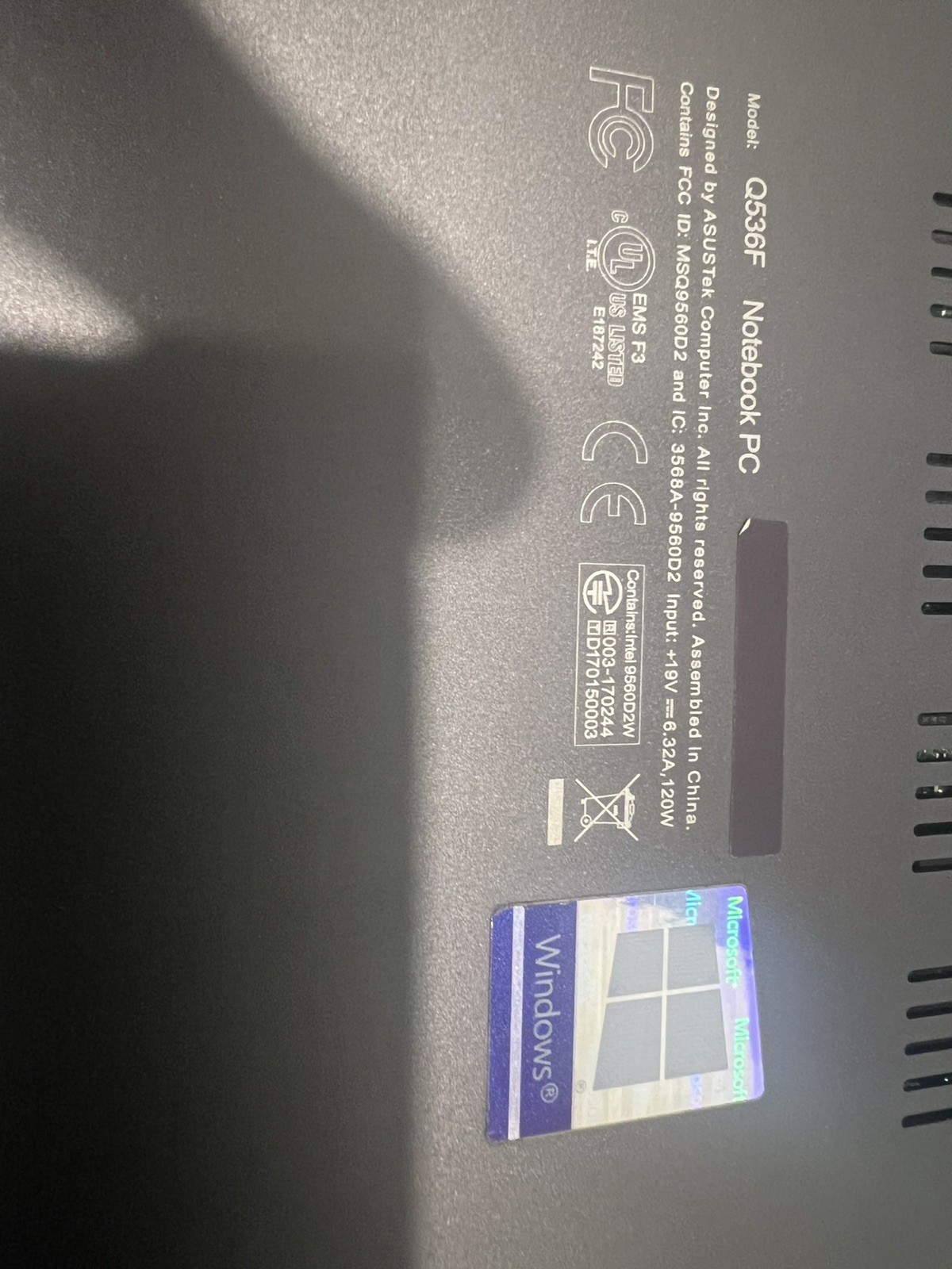 ASUS ZENBOOK TOUCH SCREEN Q536FD i7 8565U 16GB RAM 256GB SSD & 2TB Sata