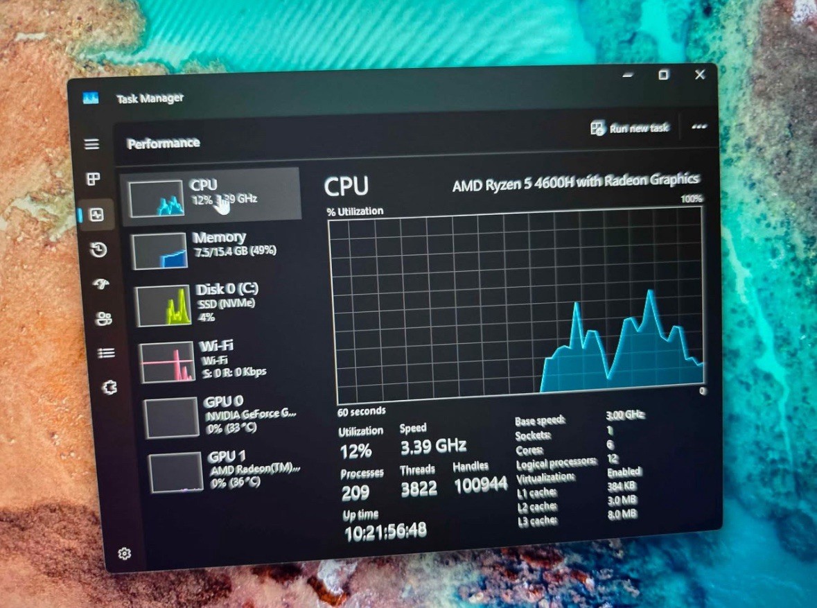 Lenovo Legion 5 Gaming Laptop Ryzen 5 4600H 16GB RAM GTX 1650 Ti W11 512GB SSD