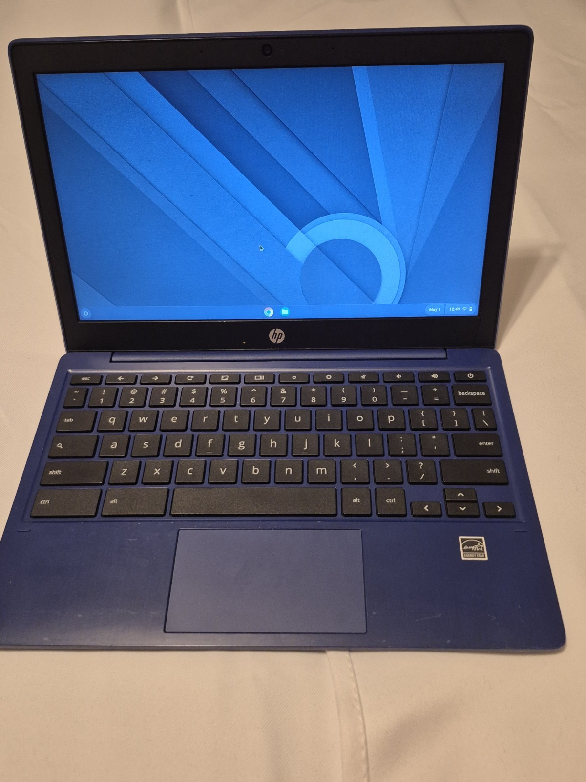 HP Chromebook Blue Built-in Webcam Chrome OS Less Than 12 in Laptop no box