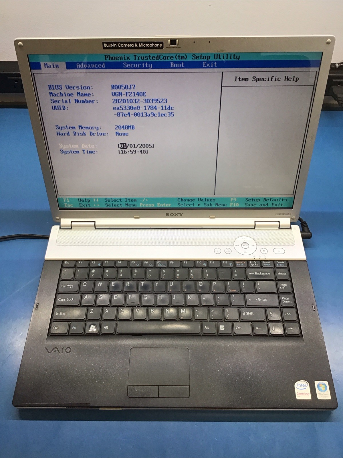 Sony Vaio PCG-384L Laptop 2GB DDR3 (2x1GB), Intel Centrino Duo. NO HDD, *READ*