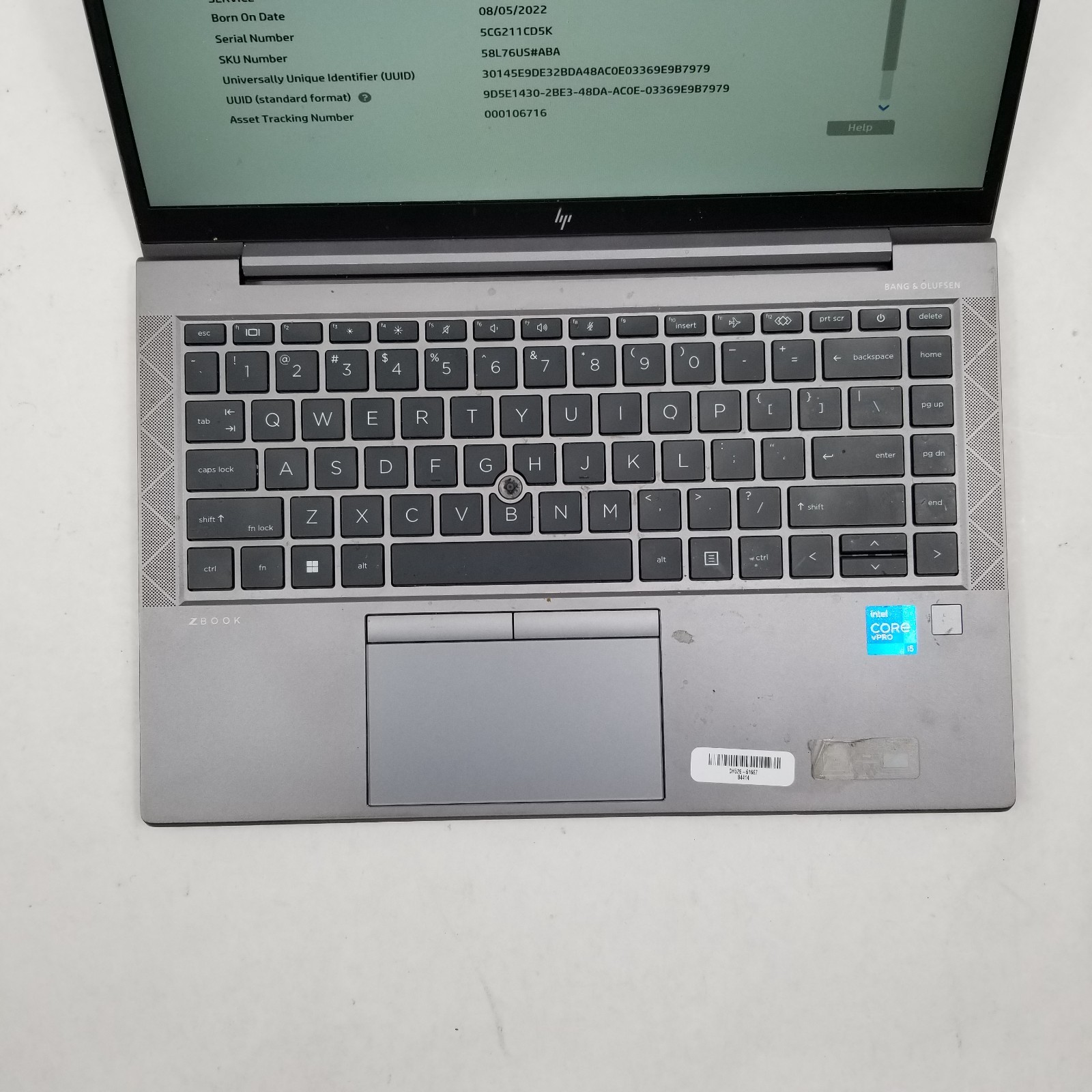 HP Zbook Firefly 14 G8 14″ Intel Core i5-1145G7 2.60GHz 16GB DDR4 512GB SSD