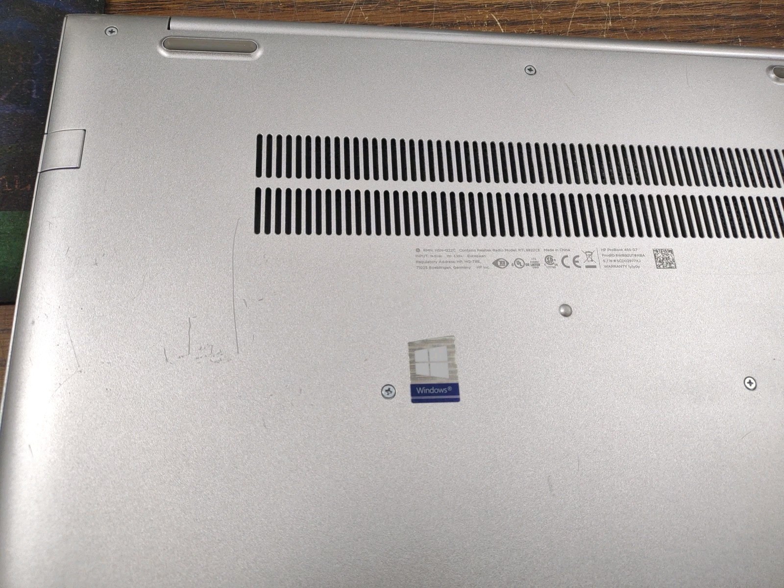 HP ProBook 450 G7 15.6″ Laptop W/ i5-10210U, 16GB, 256GB M.2.
