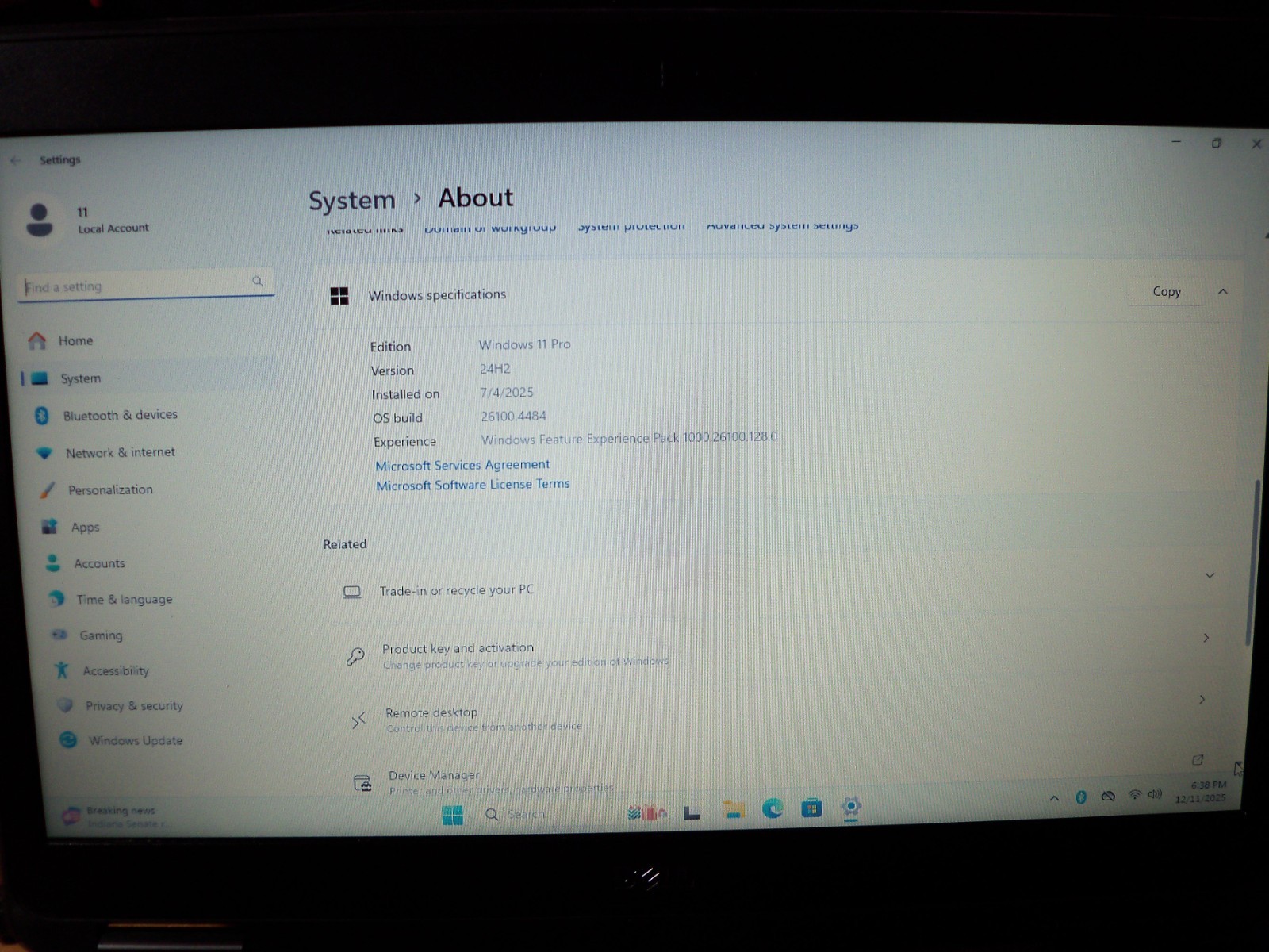 Dell Latitude E5440 Intel i5 Windows Pro 11 8GB RAM 500GB HDD No Battery No AC