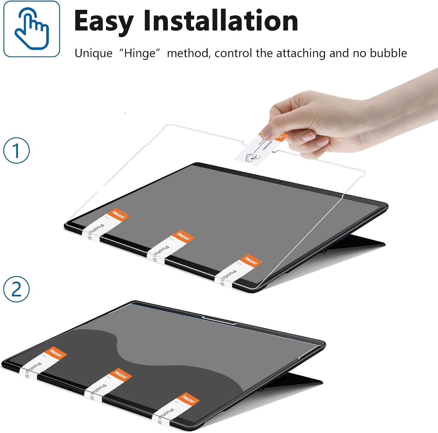 ArmorShield Screen Protector for Surface Pro 12 inch, HD Clear Tempered Glass, 2