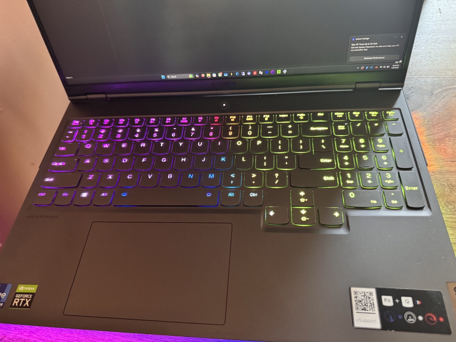 Lenovo Legion 7i 1Gray 165Hz QHD+ i9-11980HK 2.60GHz 32GB 2TB SSD RTX 3080 16GB