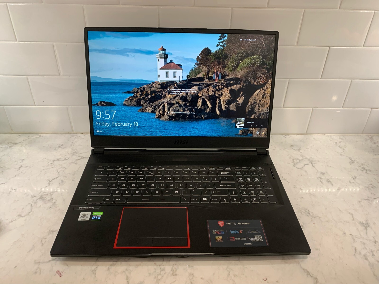 MSI GE75 Raider 17.3 inch (1TB + 512GB, Intel Core i7 10th Gen., 2.60GHz, 16GB)
