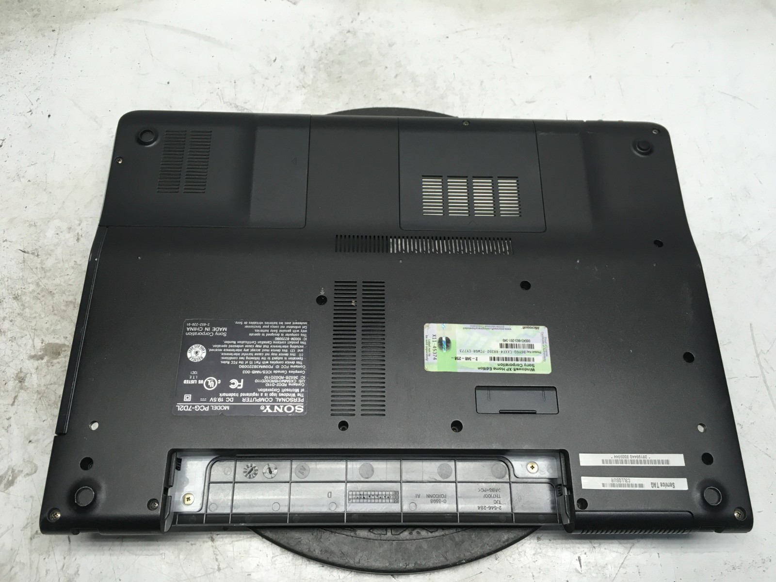 Sony Vaio VGN-FS730/W Intel Pentium M 740 1.73GHz 2 GB NO HDD