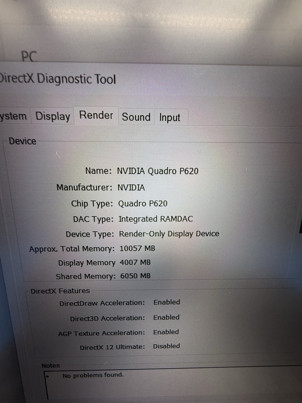 Dell Precision 3541 i5-9300H Quadro P620 4GB 12GB 512GB SSD 15.6” Win11