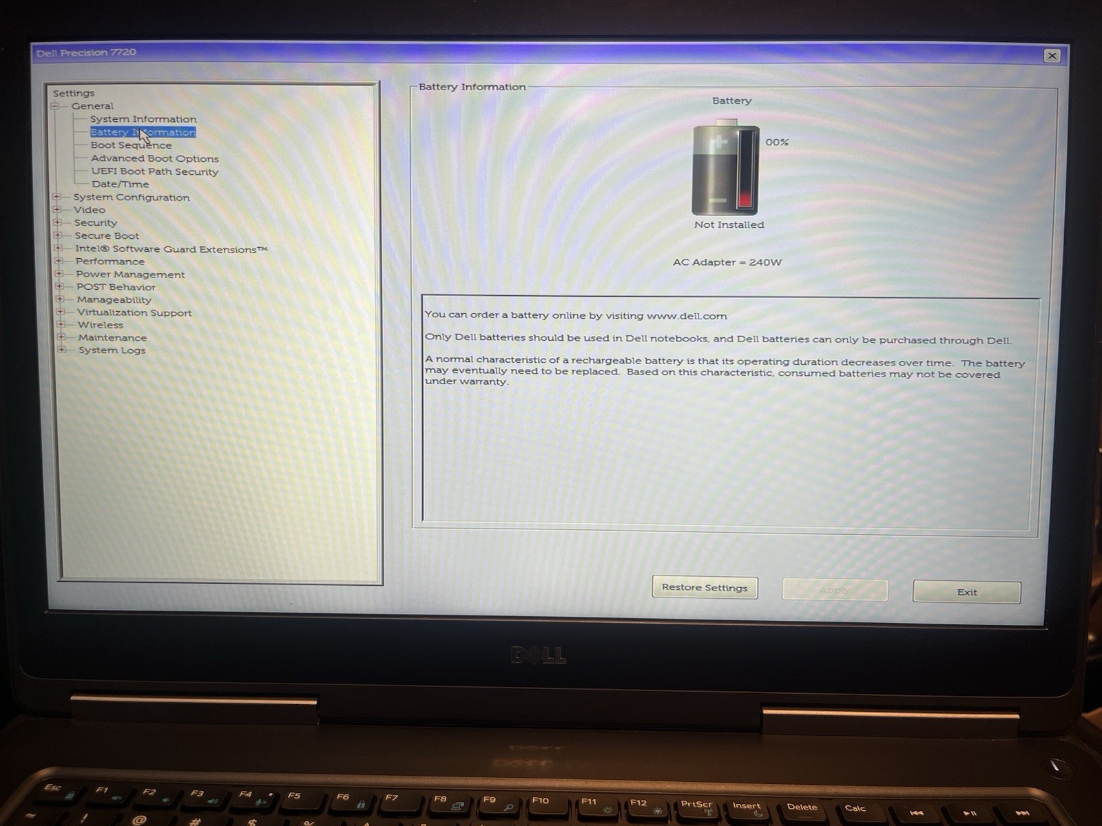 Dell Precision 7720 17.3″ FHD i7-6820HQ | P3000 | *No RAM/SSD/OS/Batt* | *READ*