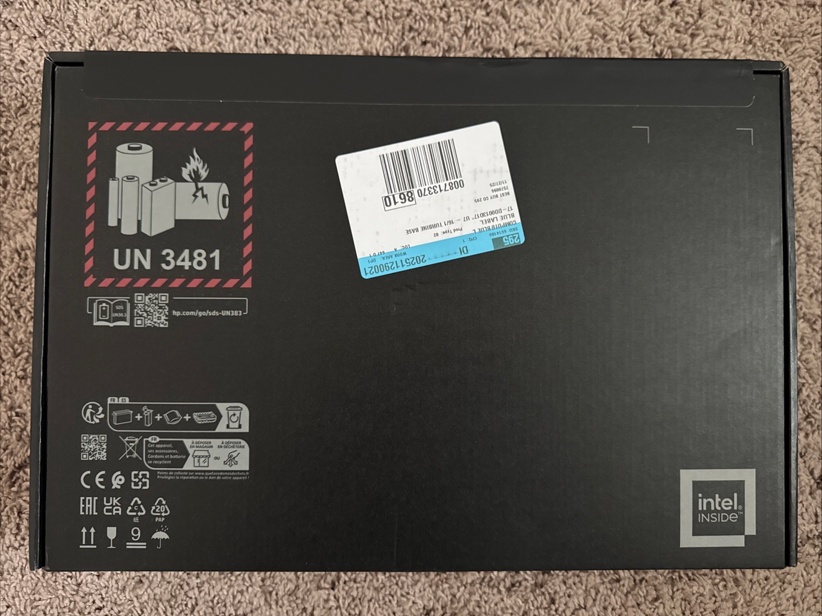 HP OmniBook X Copilot+ 17.3″ 2K Touch Laptop Intel Ultra 7 256 V, 16GB 512 SSD