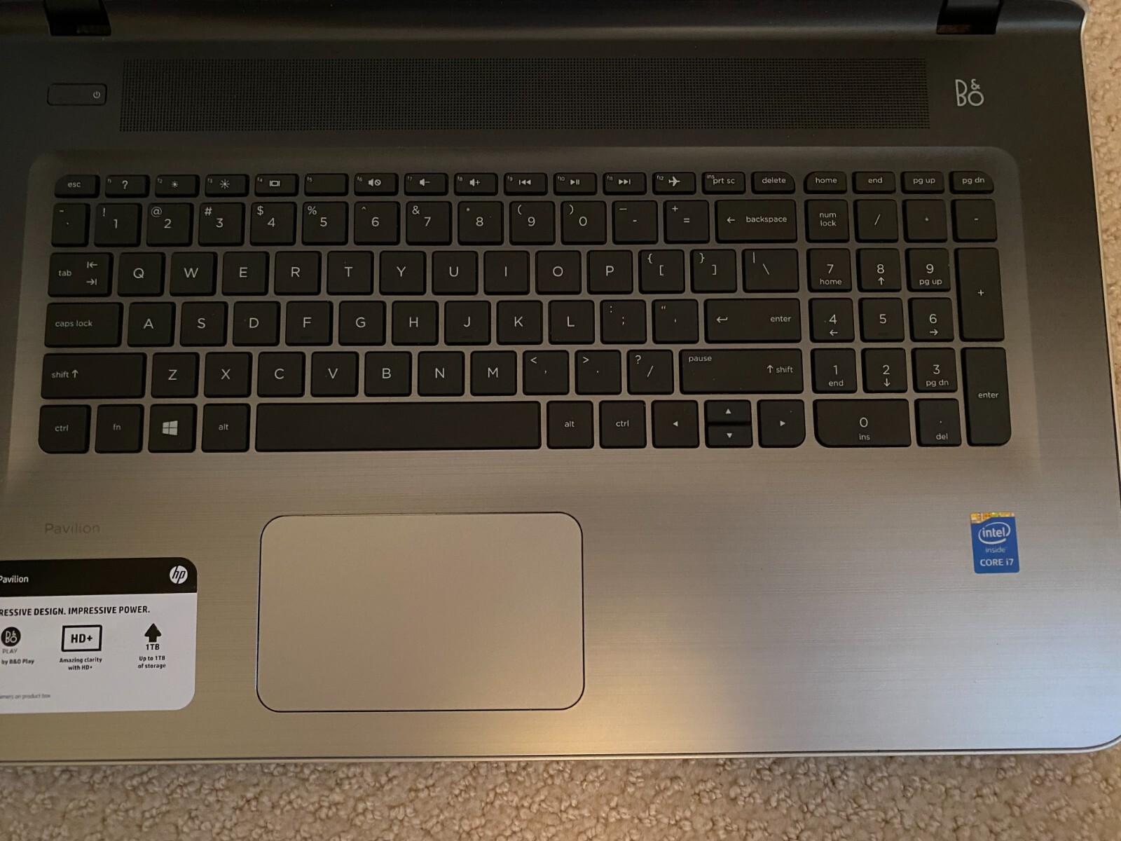 HP Pavilion Notebook 17-g103dx 17.3″ Screen 1TB HDD 8GB RAM