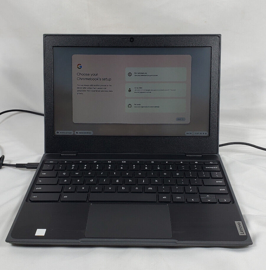 Lenovo Chromebook 100e 2nd Gen 81ma 11.6″ 4GB 32GB, Black