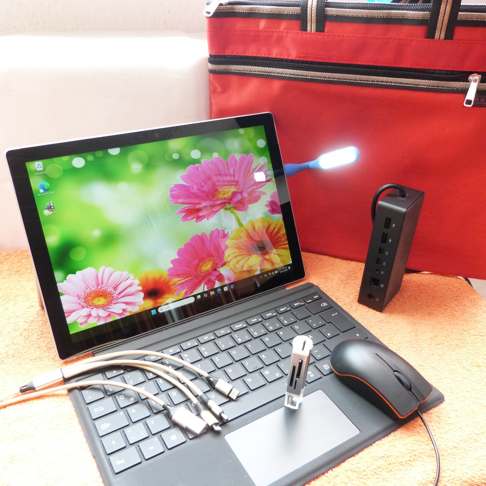 XXL LOT MS Surface Pro 7 Convertible l 12″ 2K TOUCH Windows 11 SSD 10Gen i5