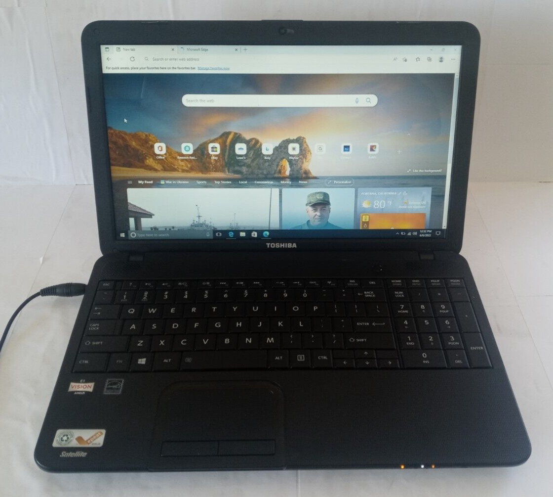 TOSHIBA SATELLITE C855D-S5167 500GB 4GB AMD E1-1200APU 1.40GHz Win 10 HOME