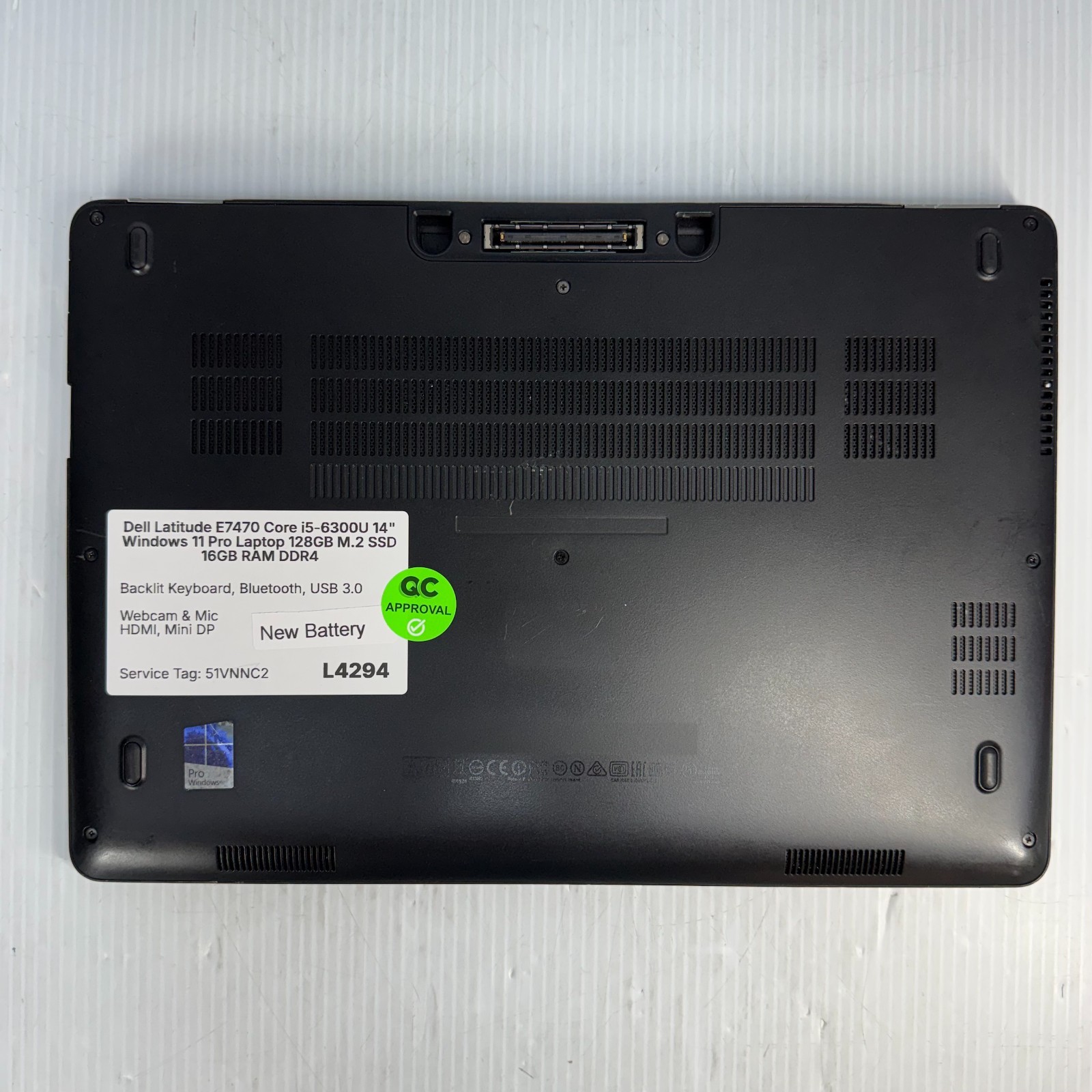 Dell Latitude E7470 i5-6300U 14″ Windows 11 Pro Laptop 128GB SSD 16GB *SEE PICS