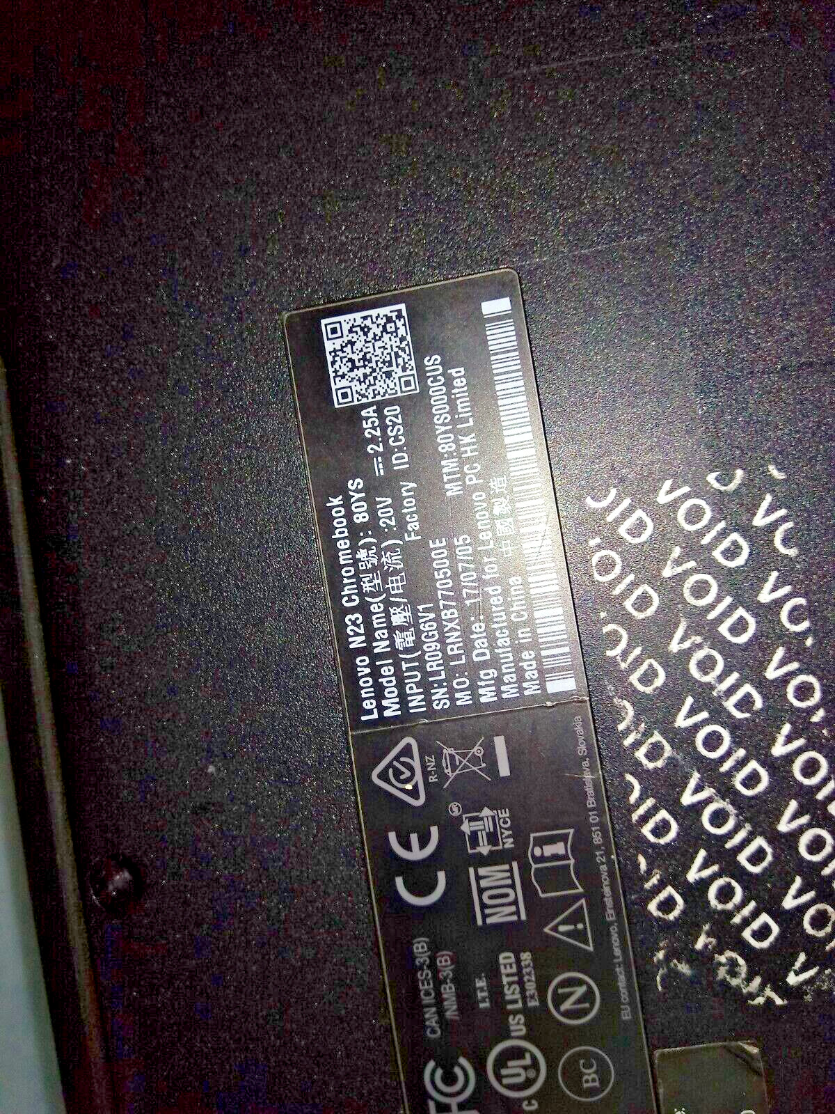 Lenovo N23 Chromebook 11.6″ UNTESTED