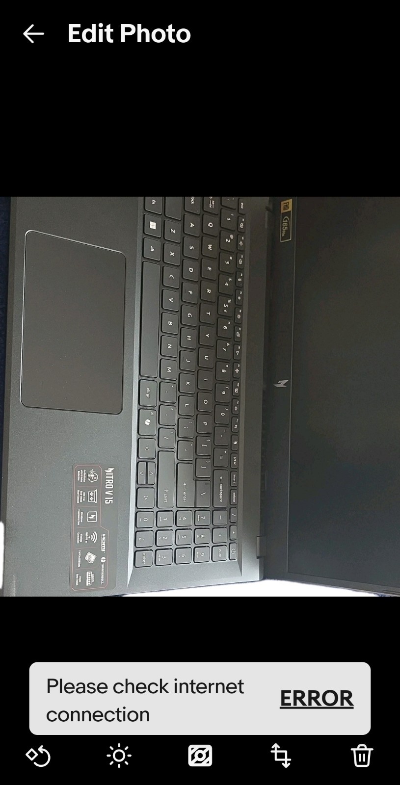 Acer Nitro V15 Gaming Laptop 15.6″ i5 8GB 512GB SSD NVIDIA GTX Windows 11 2023