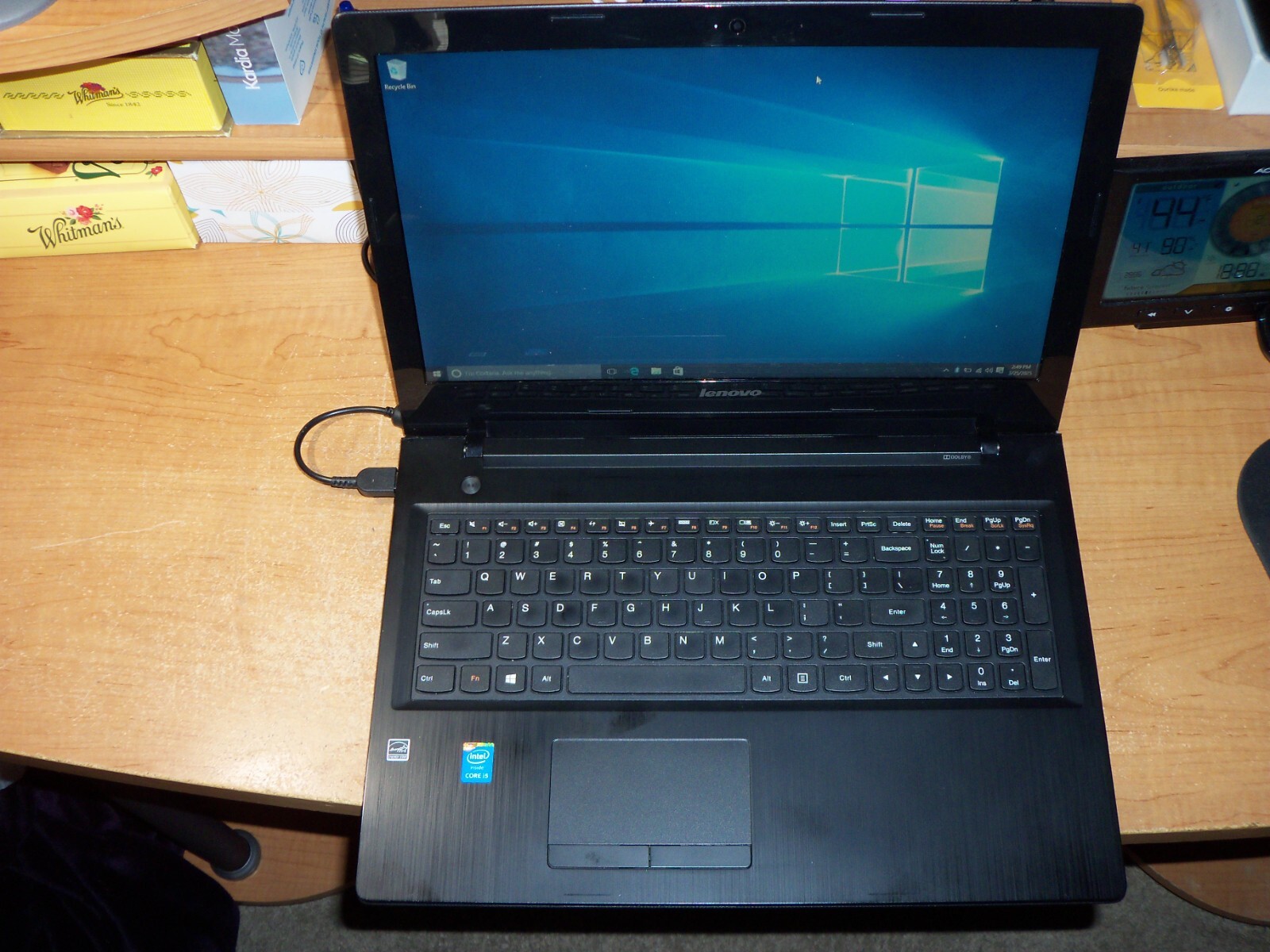 LENOVO G50-80 LAPTOP WINDOWS 10 HOME 6GB 500 GB HD BLUETOOTH DVD + POWER ADAPTER