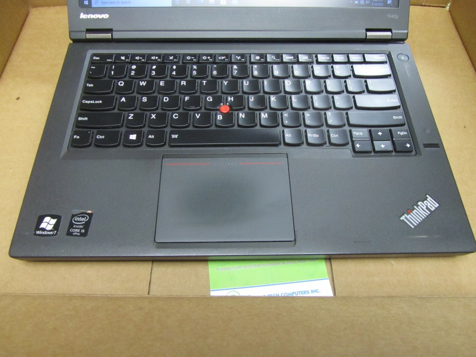 ThinkPad T440p 20AWS00K00 i5-4300M 8GB 500GB SATA 14.0″ HD Win10 Pro64