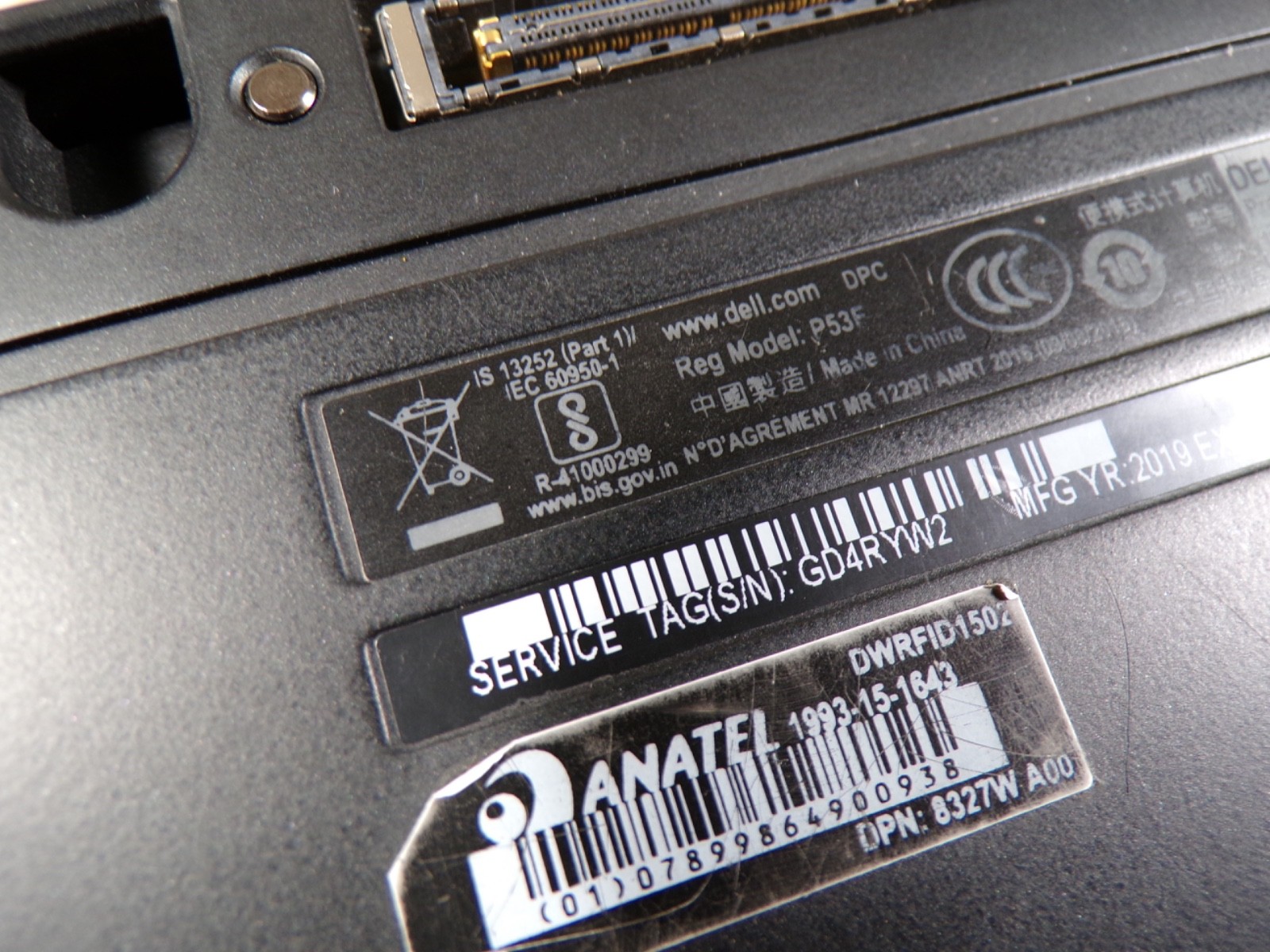 DELL PRECISION 7520 INTEL XEON E3-I545M 2.90GHZ 16GB RAM **POWER ON NO IMAGE