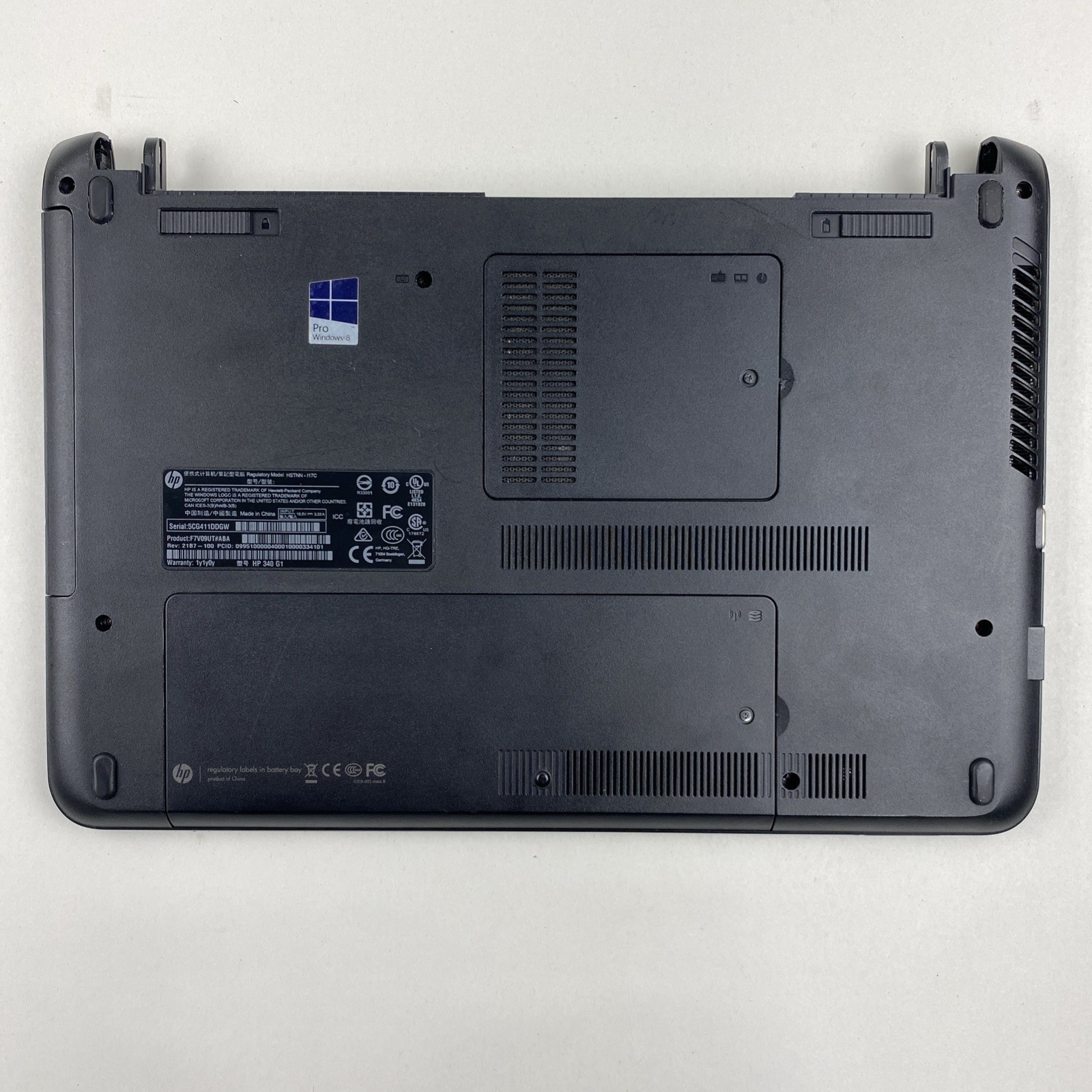 HP 340 G1 Core i3-4010U 1.70GHz 4GB RAM No Battery No HDD No OS – No Screen