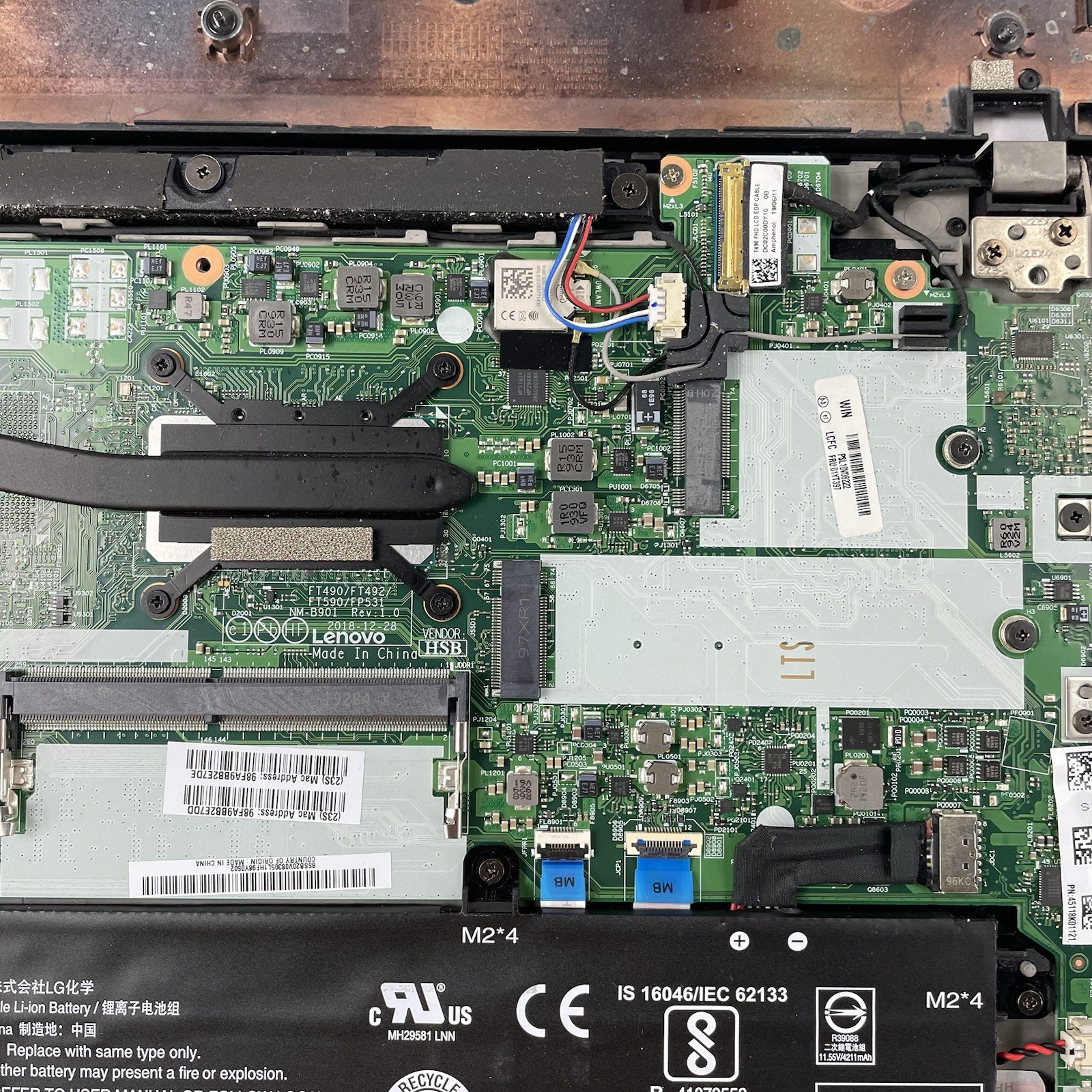 Lenovo ThinkPad T490 14″ i5-8365U 1.60 GHz 8 GB RAM No SSD/OS/AC – Bad Hinge
