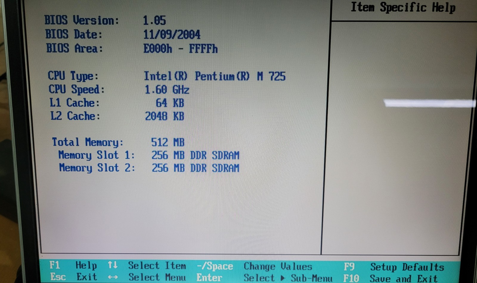 Fujitsu LifeBook S6231 Intel Pentium M 1.60GHz 512MB RAM No HDD