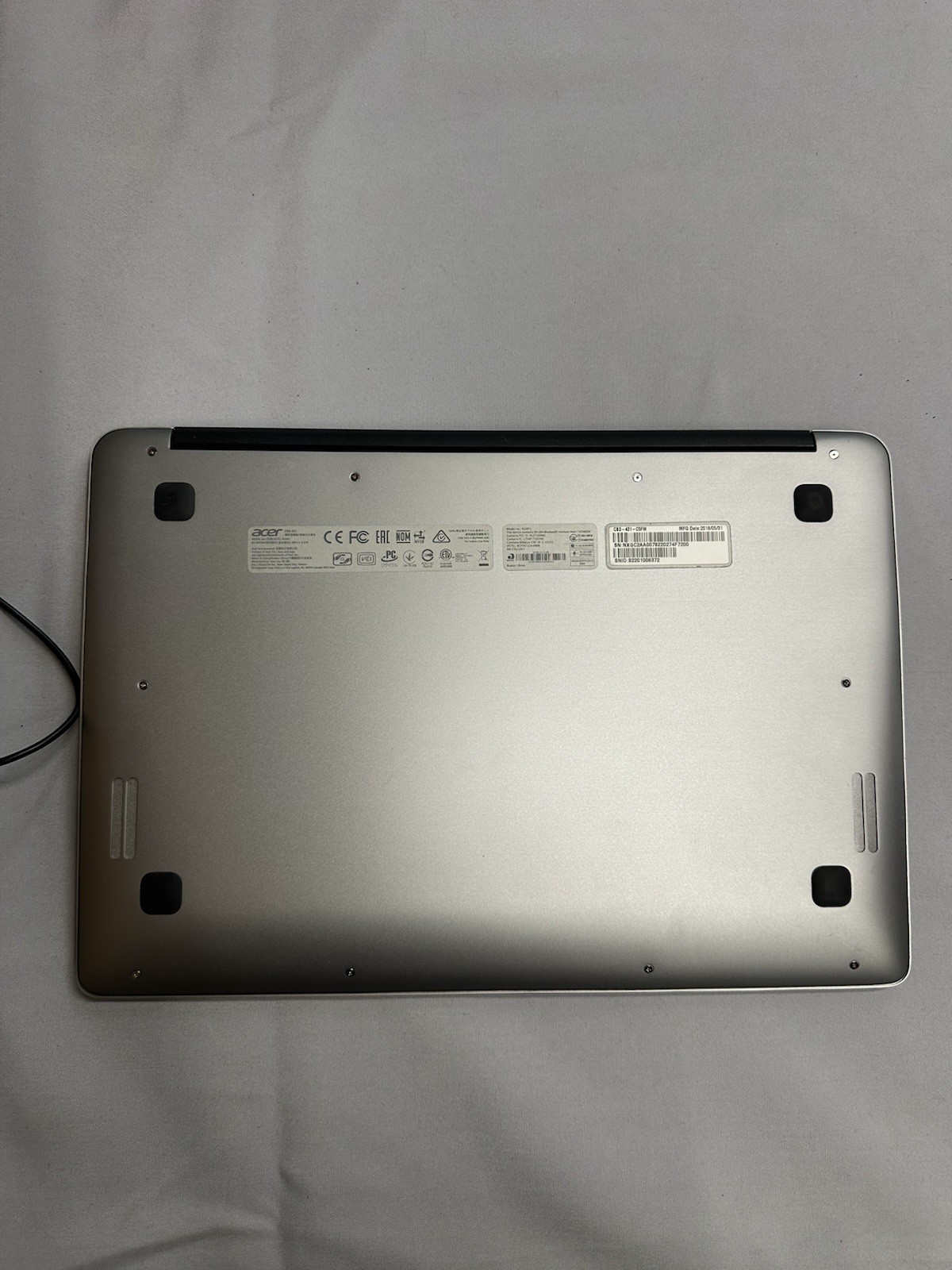 Acer Chromebook 14 CB3-431-C7VZ 14″ Intel Celeron 4GB RAM 32GB eMMC ChromeOS