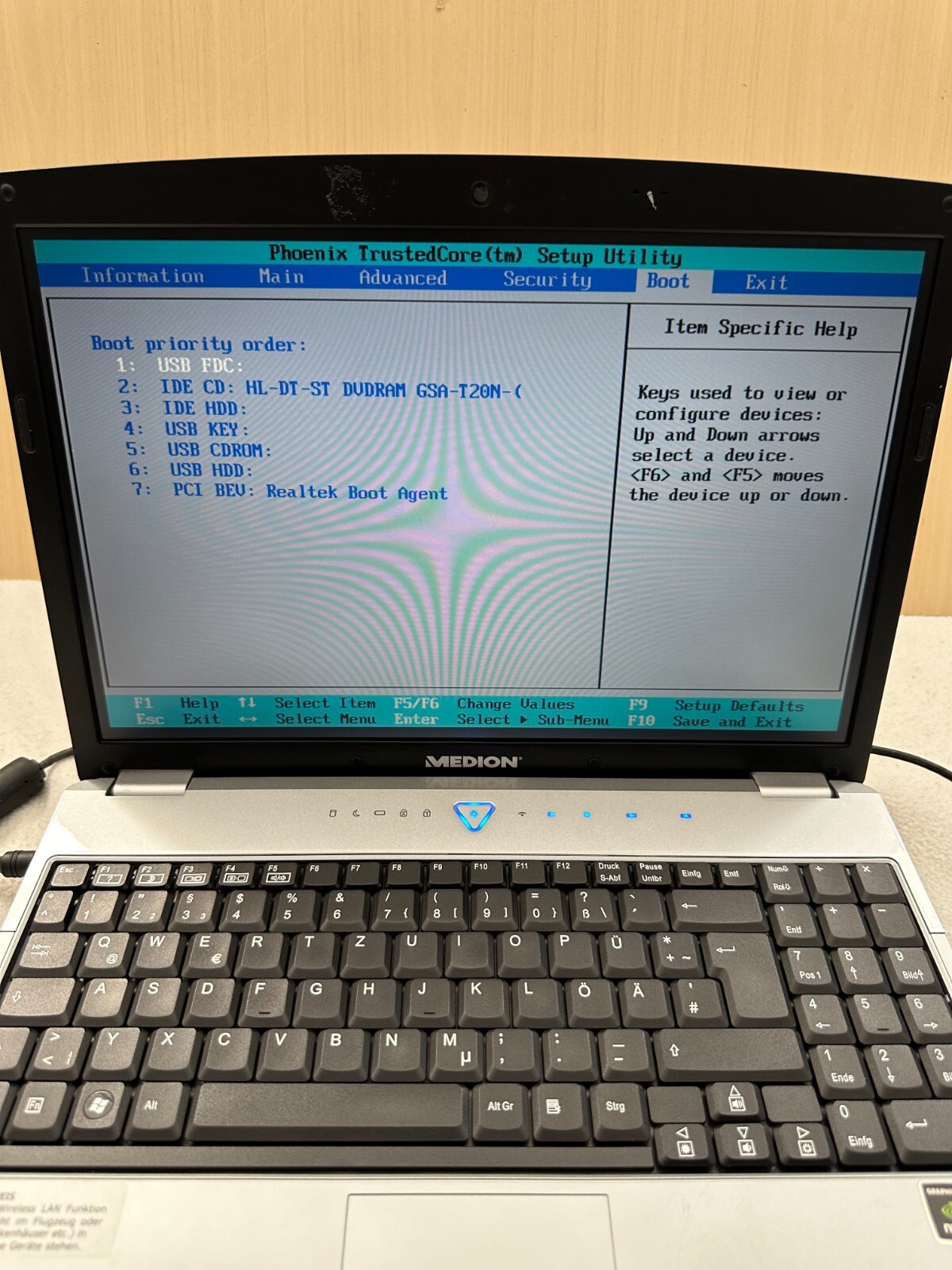 Medion Akoya MD96630 WIM2180 15.4″ Laptop Intel Core Duo T2330 4GB RAM No HDD