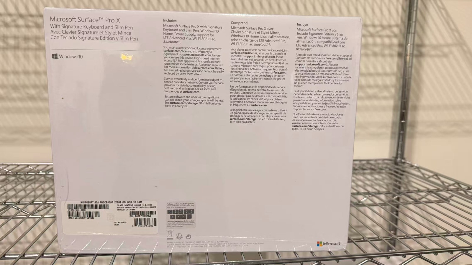 Microsoft Surface Pro X 13″ Touch 256GB SSD, Microsoft SQ1, 3.00 GHz, 8GB,
