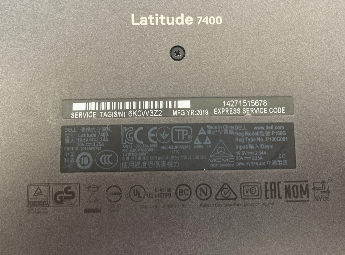 DELL LATITUDE 7400 2‑IN‑1 i5‑8365U 16GB RAM NO SSD/HDD NO OS
