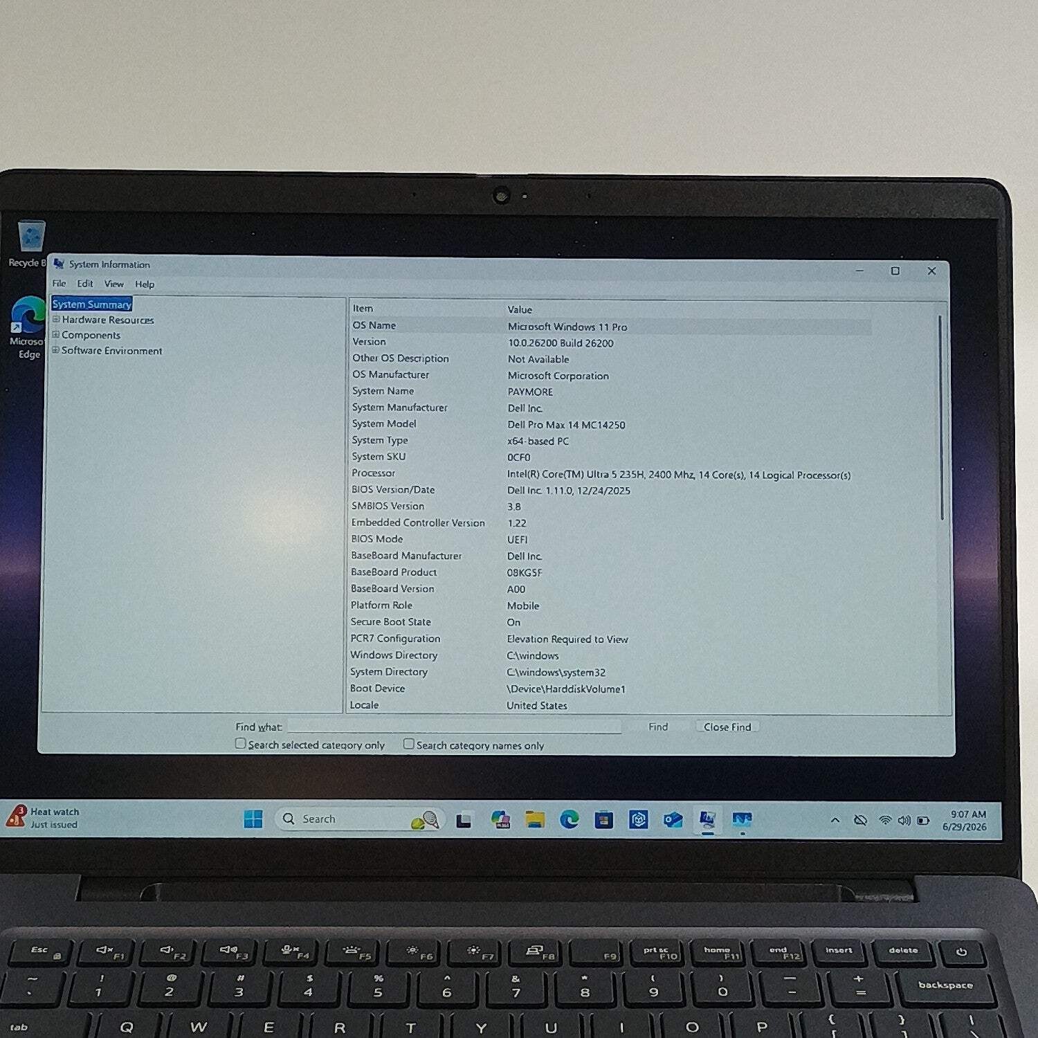 Dell Pro Max 14 MC14250 14″ Core Ultra 5 235H 2.4GHz 32GB RAM 500GB SSD