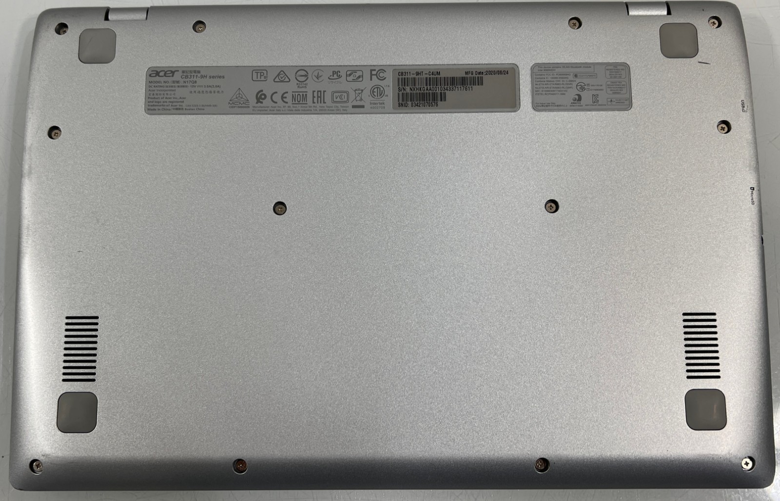 Acer Laptop Lot of 5 Chromebook 311 A114-32 715 NE56R12u E5-573T AS IS