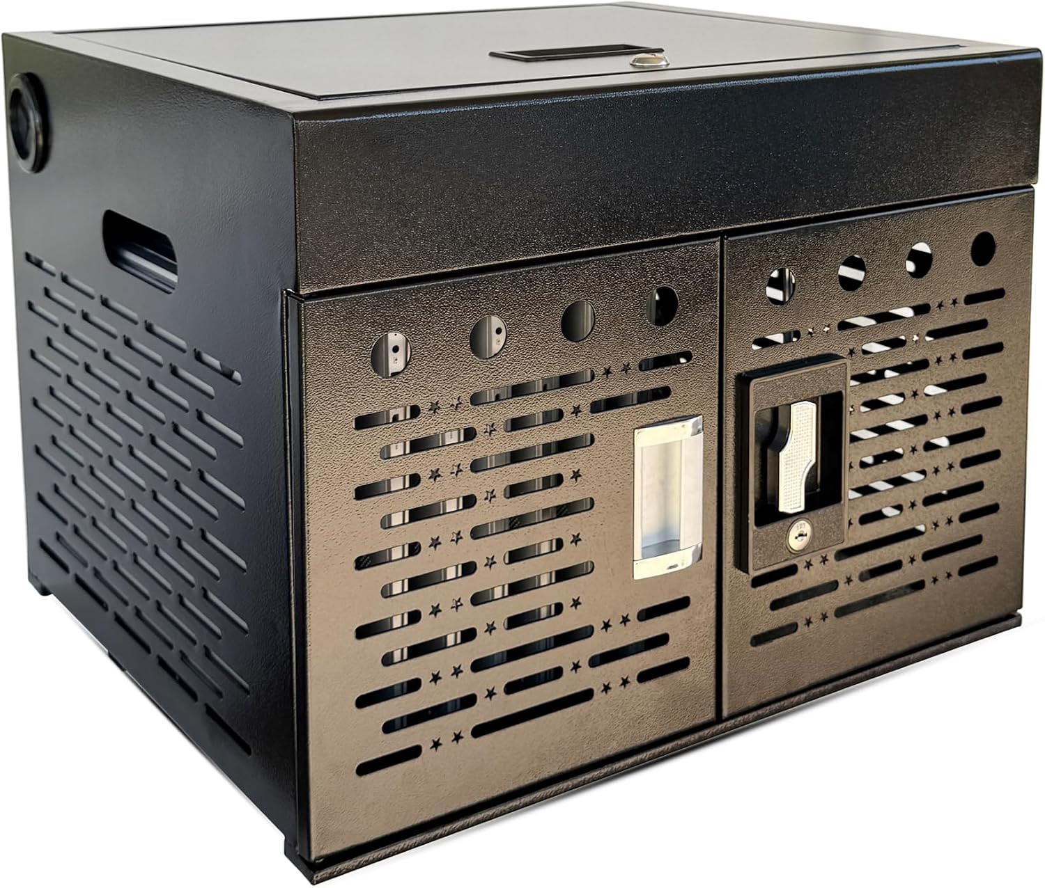 16-Device Lockable Charging Cabinet for Laptops & Tablets, Secure Storage, Black