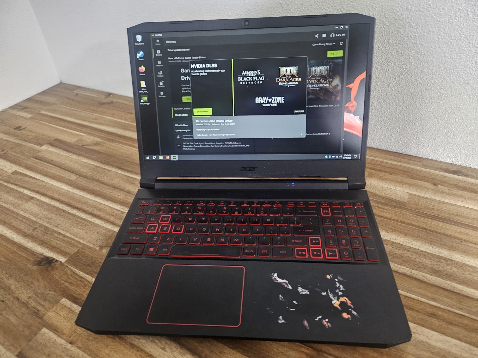 ACER NITRO 5 GAMING AN515-44 RYZEN 5 4600H 16 GB RAM GTX 1650 1TB samsung evo