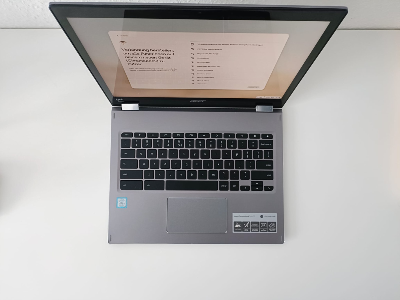 Acer Chromebook Spin 13 – 13.5″ Touch, i5, 8GB RAM, 64GB SSD – Convertible