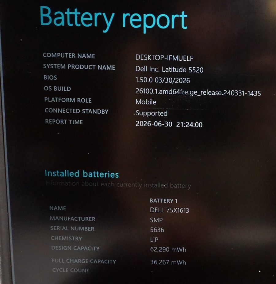 Dell Latitude 5520 15.6″ i5-1145G7 2.6GHz 16GB RAM 256GB SSD Win11 Pro