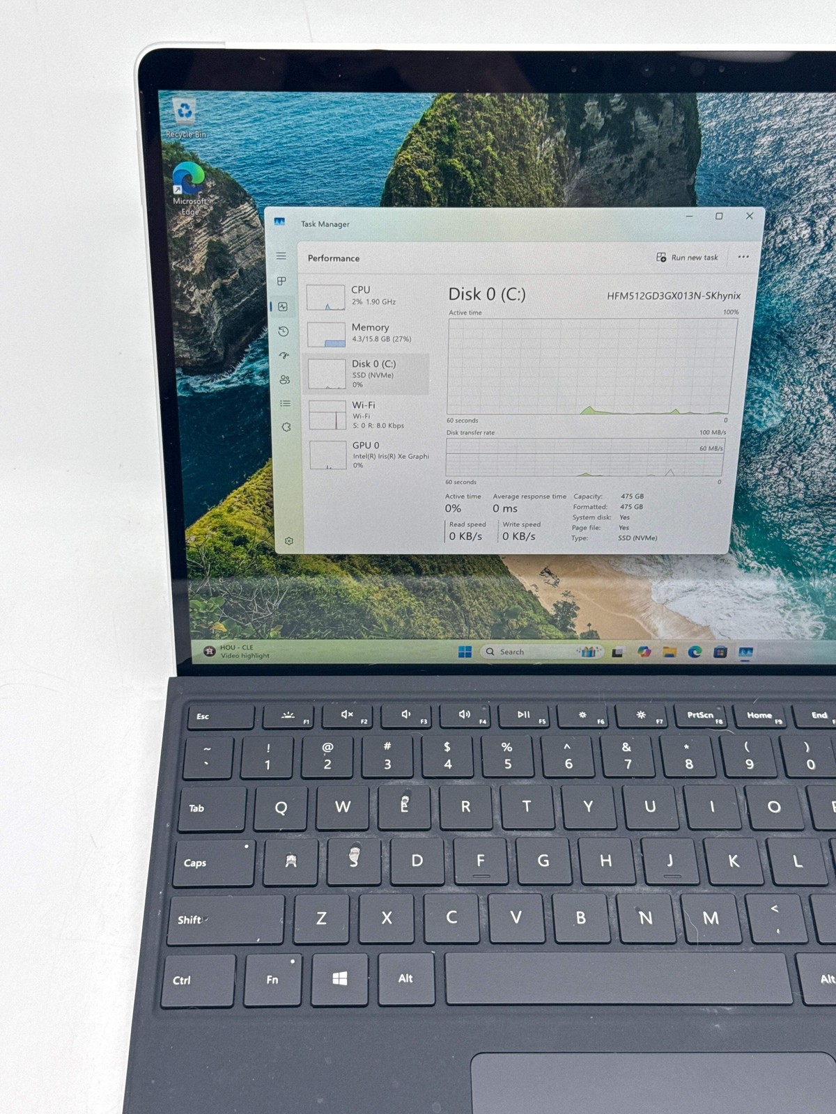 Microsoft Surface Pro 8 13″ Core i7-1185G7 16GB RAM 512GB SSD – For Parts