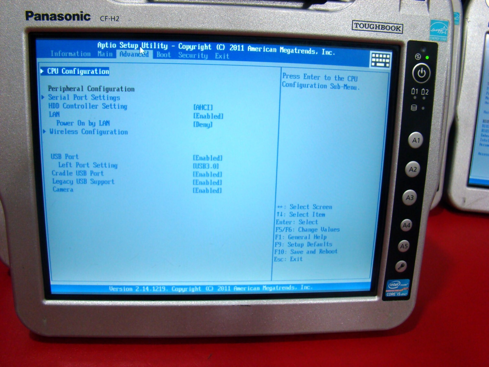 Panasonic CF-H2 i5 1.80GHz Win7 Touchscreen WIFI BlueTooth CF-H2FRJHK1M Tablet