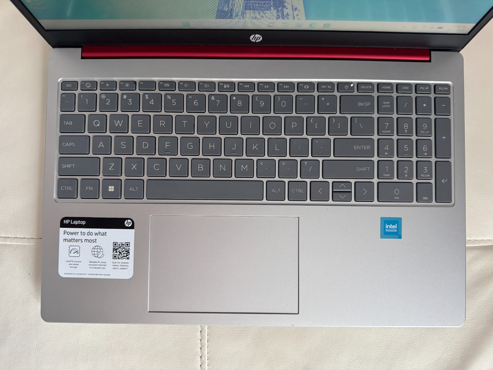 HP 15.6″ Laptop Intel Pentium N200 128GB SSD Drive 16GB Ram HDMI Win11 Red