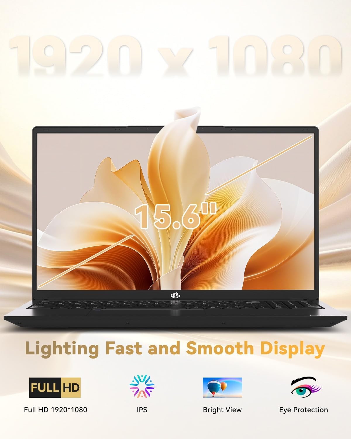 NIMO 15.6 Gaming Laptop, 8 Cores AMD Ryzen 7 Pro 6850U 32GB LPDDR5 RAM 1TB SSD