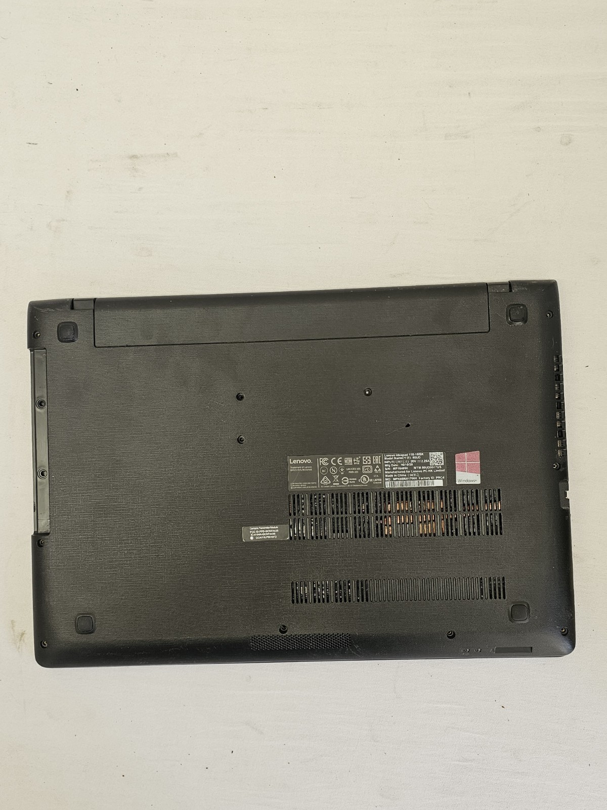 Lenovo IdeaPad 110-15ISK Laptop – WON’T POWER ON – Parts/Repair – Read Desc.