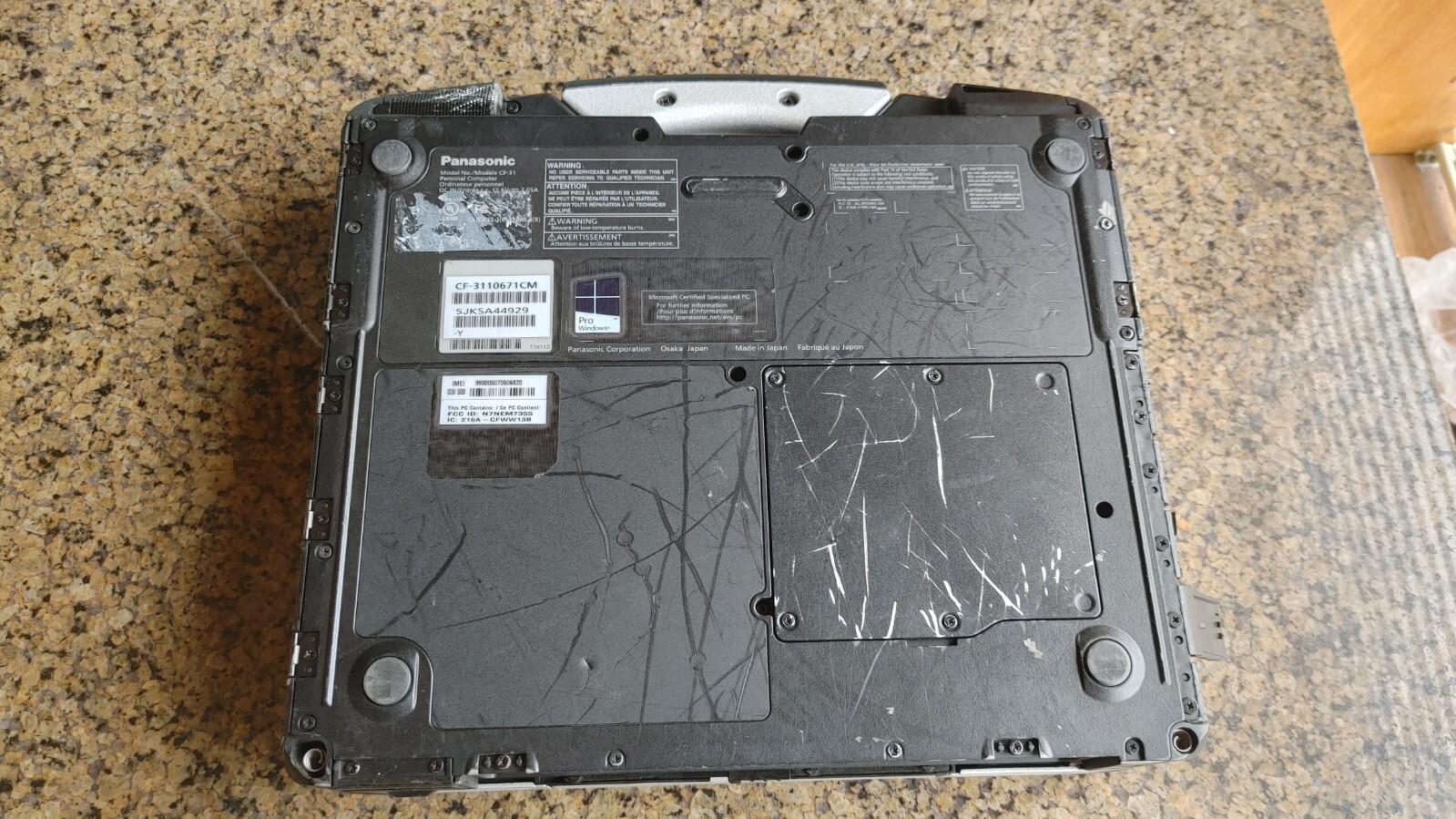 Panasonic Toughbook CF-31 Mk5 – S&D- Non-Touch – 8GB RAM, 256GB SSD, Win 10 Pro