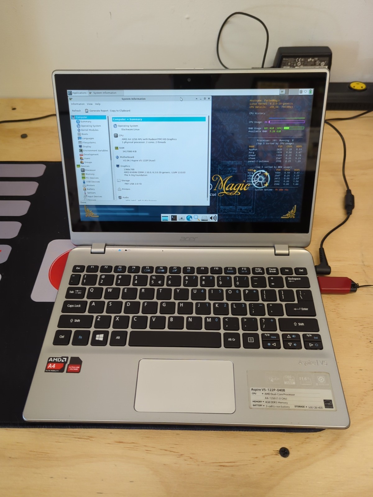 1019 – ACER Aspire V5-122P-0408 – TESTED/WORKING