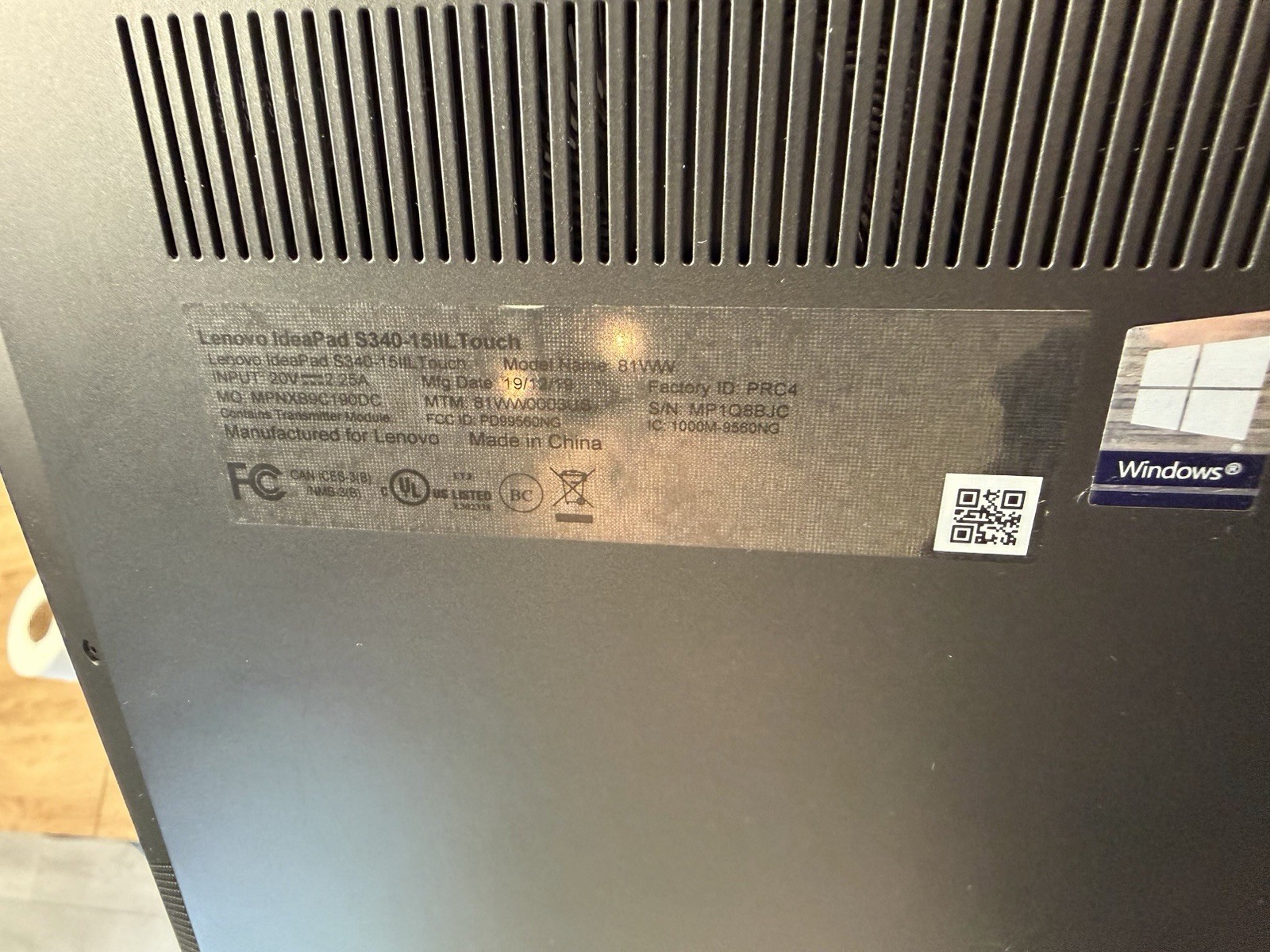 lenovo ideapad s340-15iil