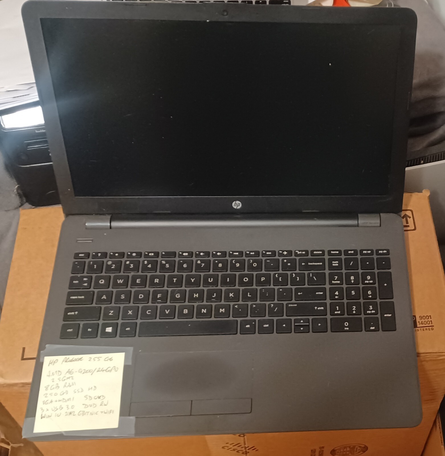 HP Probook 255 G6 – 8GB RAM, 256GB SSD, AMD A6 laptop